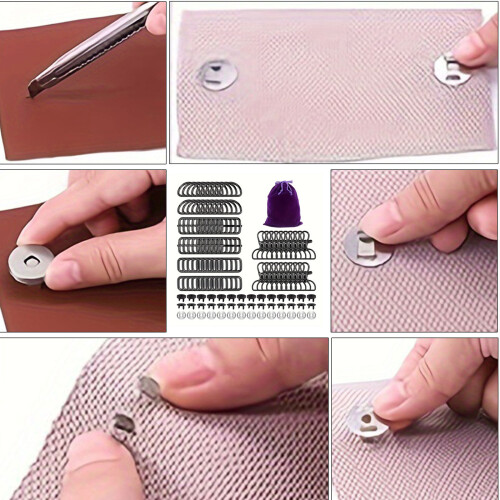 100 Stück Karabinerverschlüsse, Hardware-Schnallen-Set, D-Ringe, 1