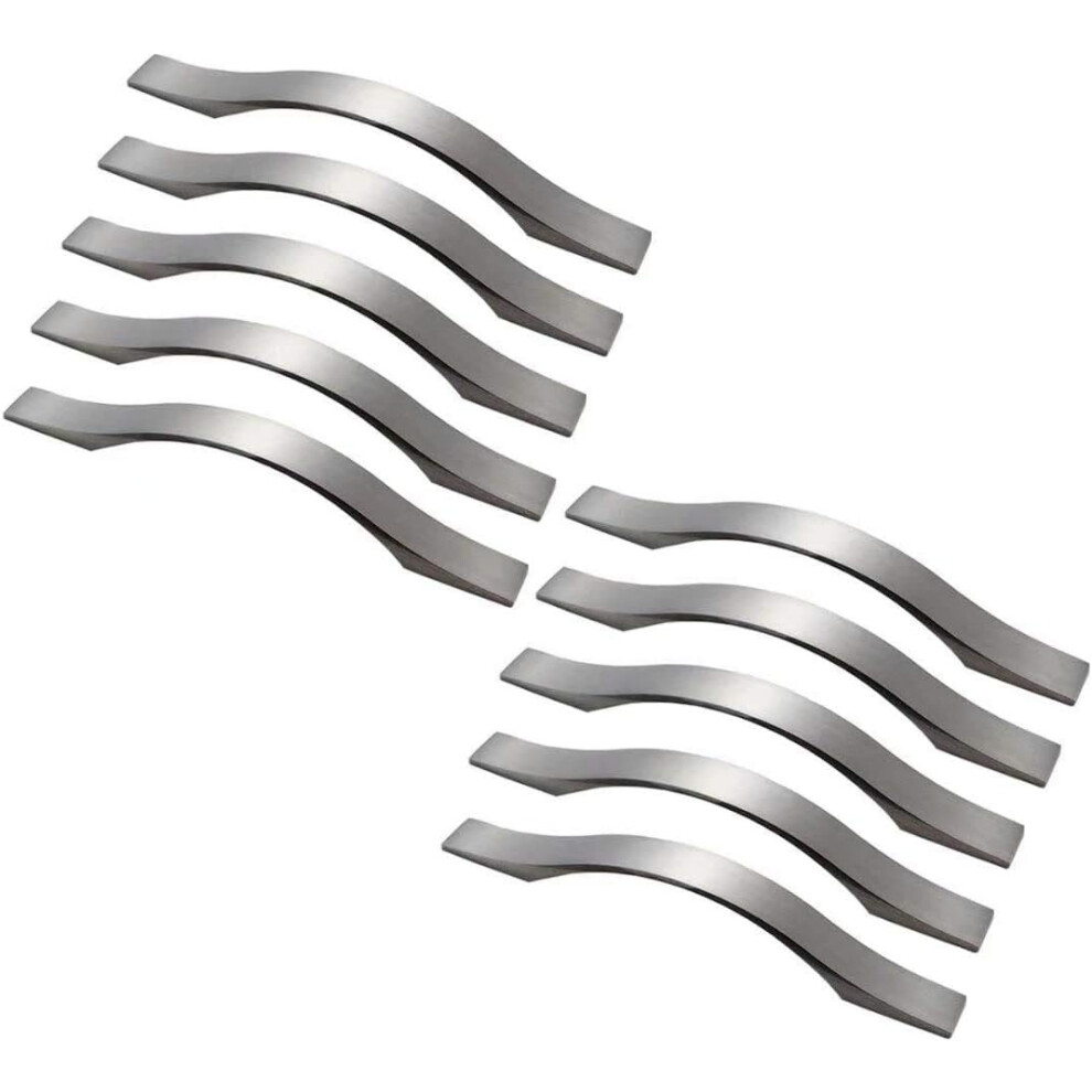 Cabinet Handles For Kitchen Drawers, Drawer Pulls In Brushed Nickel Finish Zinc Alloy Cabinet Knobs Modern Furniture Pulls Elegant And Simple Design M 9454554452944