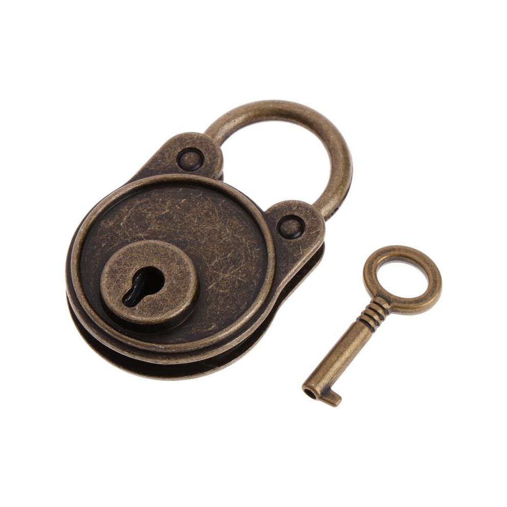 Furniture Key Replacement, Bronze Skeleton Key With Authentic Antique Finish For Antique Furniture, Hollow Barrel Key (Small) 9454554479064
