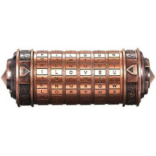 Přizpůsobitelné puzzle Da Vinciho kód Cryptex, konstrukce ze slitiny zinku, záhadné puzzle se skrytými přihrádkami, valentýnský dárek pro
