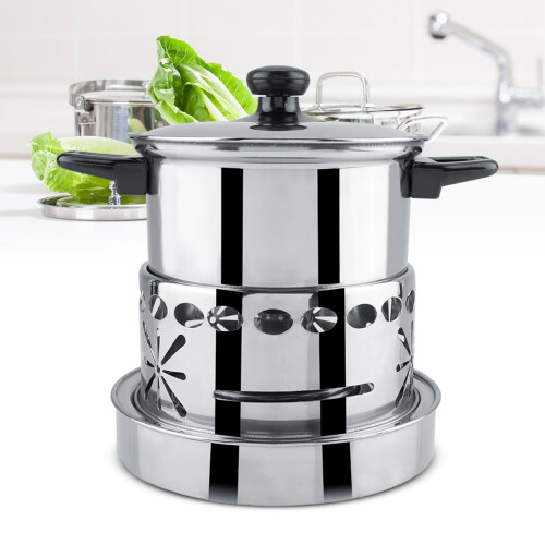 Σετ Fondue με ελεγχόμενη θερμοκρασία, φορητή χύτρα από ανοξείδωτο ατσάλι με 1