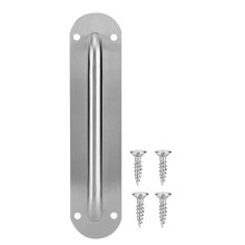 Accessori per porte commerciali, maniglie per porte in acciaio inossidabile resistenti per porte tagliafuoco, facile installazione con viti, finitura