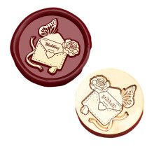 Brasses Stamp Sealing Head Envelopes Invitation Greeting-HLJ03