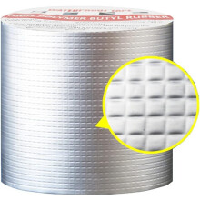 Aluminum Foil Waterproof Tape, High Performance Butyl Tape for Instant Adhesion, Suitable for Wide Application Range Including Roofs, Greenhouses, Rid