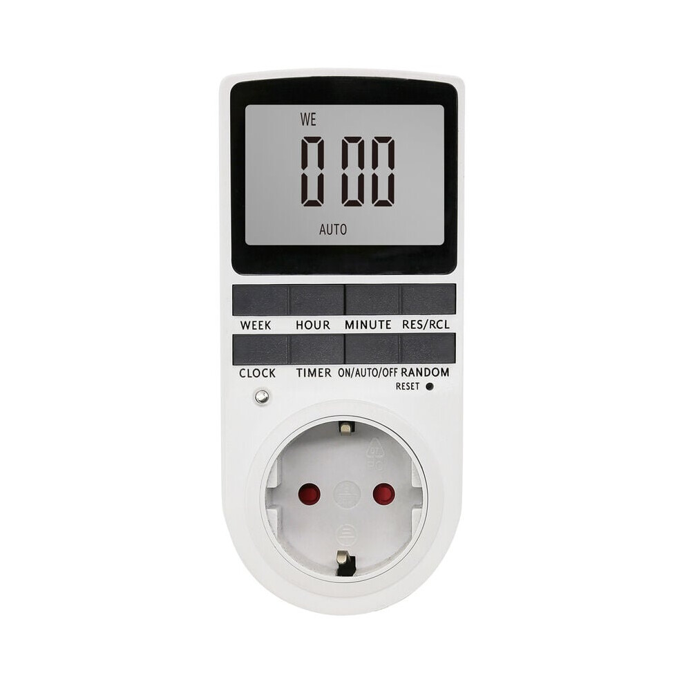 Programmable Timer Outlet, Extra Large Lcd Display For Clear Time Reading, Save Energy & Extend Appliance Life, Infinite Repeat Cycle, Countdown Delay 9454554456546