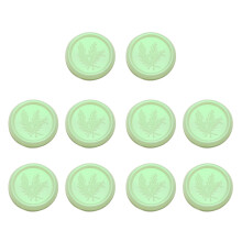 10 Stück selbstklebende Siegelaufkleber,-Rosmarin fluoreszierend