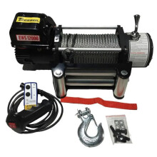 12,000 lbs Electric Capstan for Cross-Country Self-Rescue & Agricultural Rice Transplanter, 5.5T Capacity, 12V