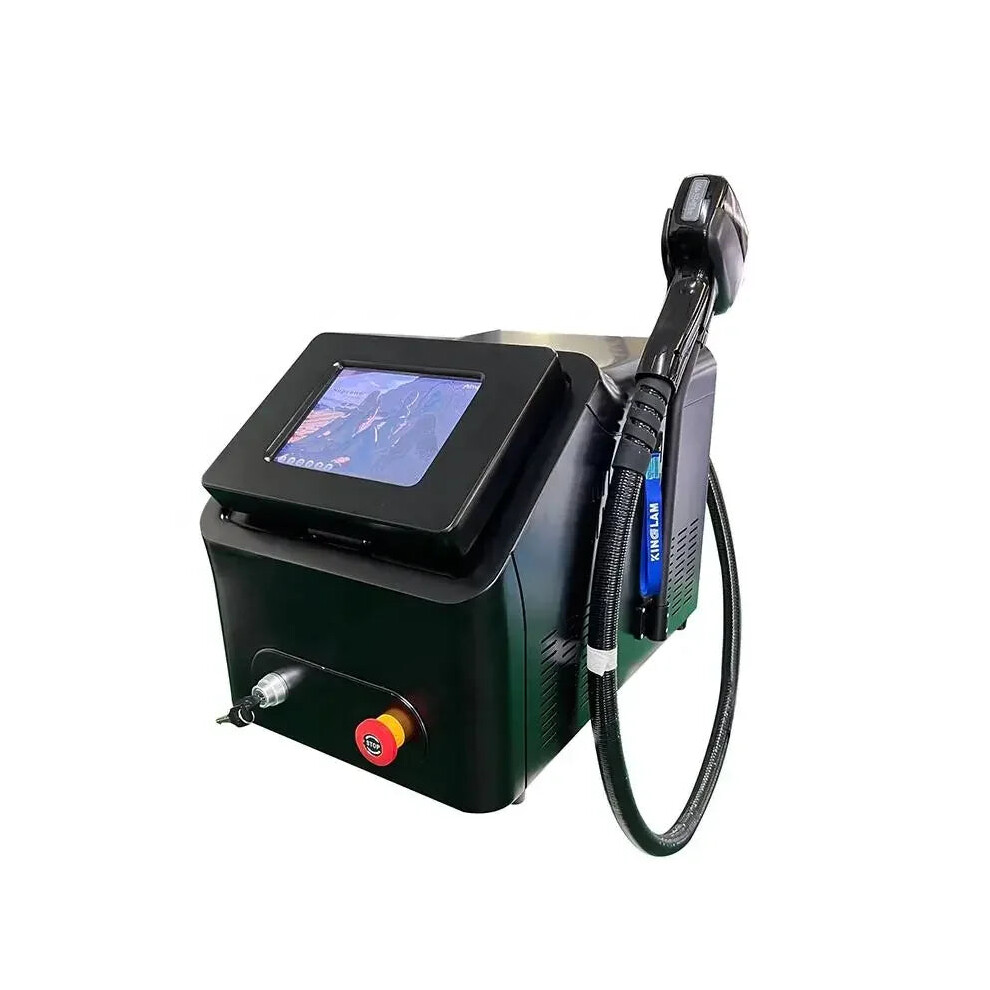 Soprano Diode Ice Laser Hair Removal Machine - 2024 Titanium Edition, Painless Permanent Hair Reduction with 808nm, 755nm, 1064nm Wavelengths for Fac