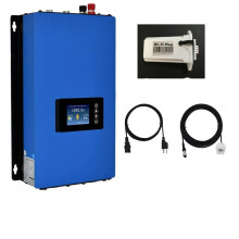 High-Efficiency 1000W MPPT Grid Tie Solar Inverter with Limiter - 36V/48V Battery Discharge, Pure Sine Wave Output, DC 22-65V to AC 110/220V Auto