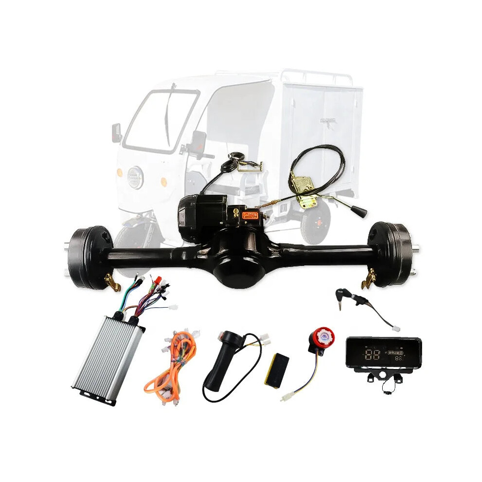 1300W Brushless Motor Electric Tricycle With Rear Axle Gear Shift & Drum Brake System 711181762969