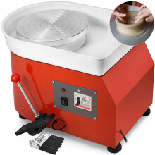 Compact 280W Electric Pottery Wheel Machine with 25cm Clay Plate & DIY Tool Set