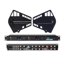 Leicozic UA80 A2021 UHF Wideband Antenna Splitter with 450-1000MHz RF Signal, Directional Antenna, BNC Coaxial Cables, 16 Groups