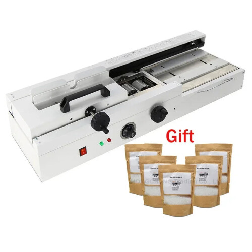 Wireless A4 Hot Melt Glue Binding Machine with Automatic Punch - 220V Office Solution