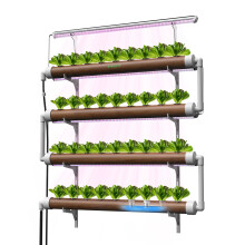 RapidGrow 36-Pod Wall-Mounted Hydroponic Tower with 400 LEDs for Fast Indoor Herb and Plant Cultivation