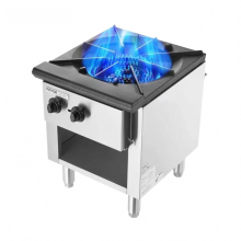 High-Efficiency Commercial Gas Stove with Cabinet - 28,000 to 90,000 BTU, Dual Fuel (Propane & Natural Gas) Countertop Cooking Solution for Restauran