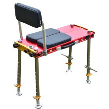 Ultra-Light Aluminum Alloy Fishing Seat - Folding, Multi-Functional, Telescopic, Portable, Thickened Platform Chair (65cm)