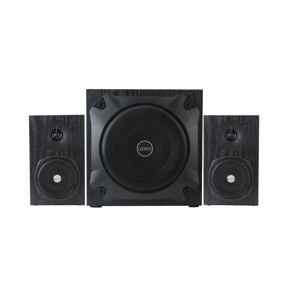 60W High-Power Wooden Subwoofer With Remote Control - Wired & Wireless Bluetooth Desktop Computer Speaker 711181875478