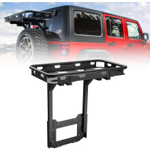 OEM Off-Road Spare Tire Basket Rack for 2007-2018 Jeep Wrangler JK/Unlimited 2 & 4 Door Rear Cargo Carrier