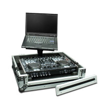 Compact Flight Case with Integrated Laptop Stand for Denon DN-MC6000L Controller