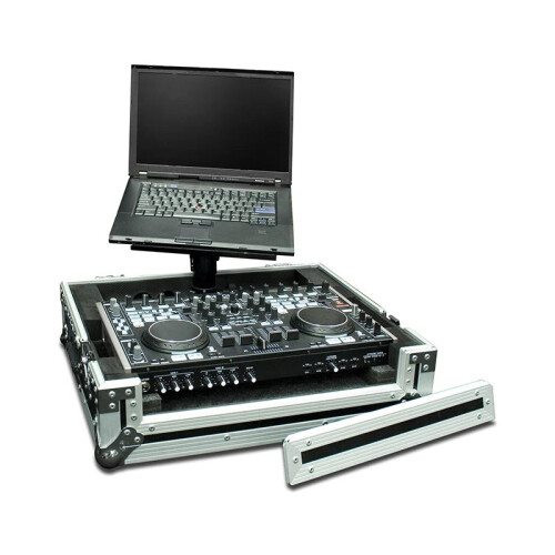 Compact Flight Case with Integrated Laptop Stand for Denon DN-MC6000L Controller
