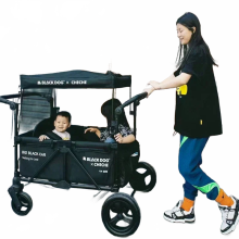 Ultimate Folding Beach Cart: Versatile Camping Wagon with Large Wheels, Food Serving Trailer, and Tool Trolley