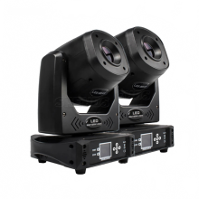 2-Pack 100W Moving Spotlights with 6 Prisms for Disco, DJ, Concert, Theater & Bar