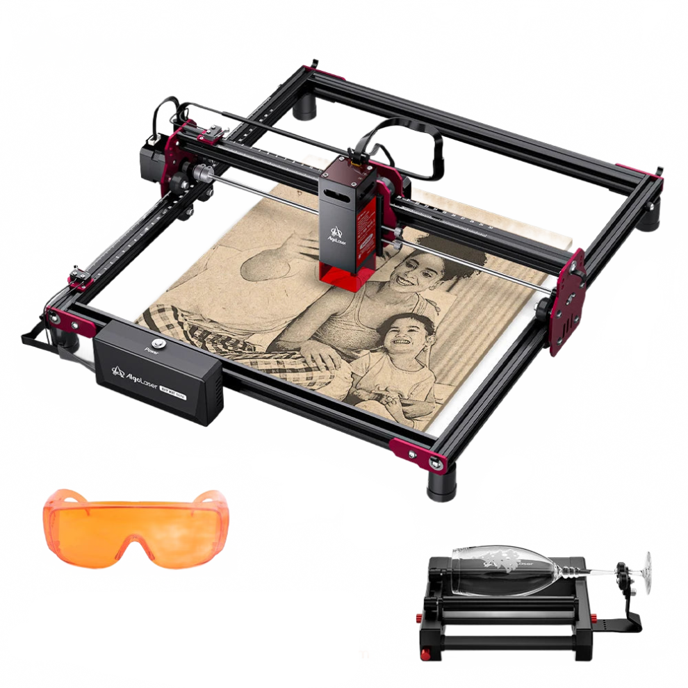 Algolaser Mini 5W Laser Master Engraver & Cutter - Precision Cnc Machine For Metal, Wood, Acrylic & Leather Projects 313053582578