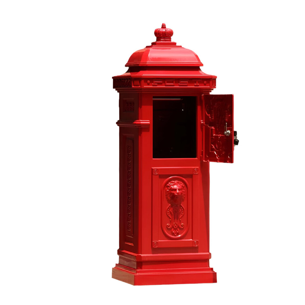 Retro Outdoor Large Standing Locking Mailbox For Letters 744110114126