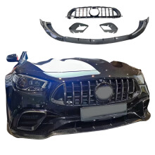 Mercedes Benz E63 W213 LCI Carbon Fiber B-Style Front Bumper Grille & Air Port Body Kit