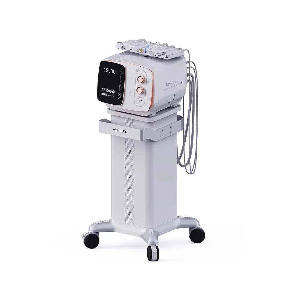 7-in-1 Portable Hydra Beauty Machine M8: Hydro Dermabrasion, Hydrogen Oxygen Facial, Plasma Wrinkle Removal, Deep Cleaning Spa Device