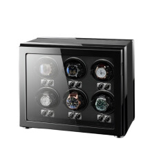 Elegant Wooden Mechanical Watch Display Box with Glass Lid