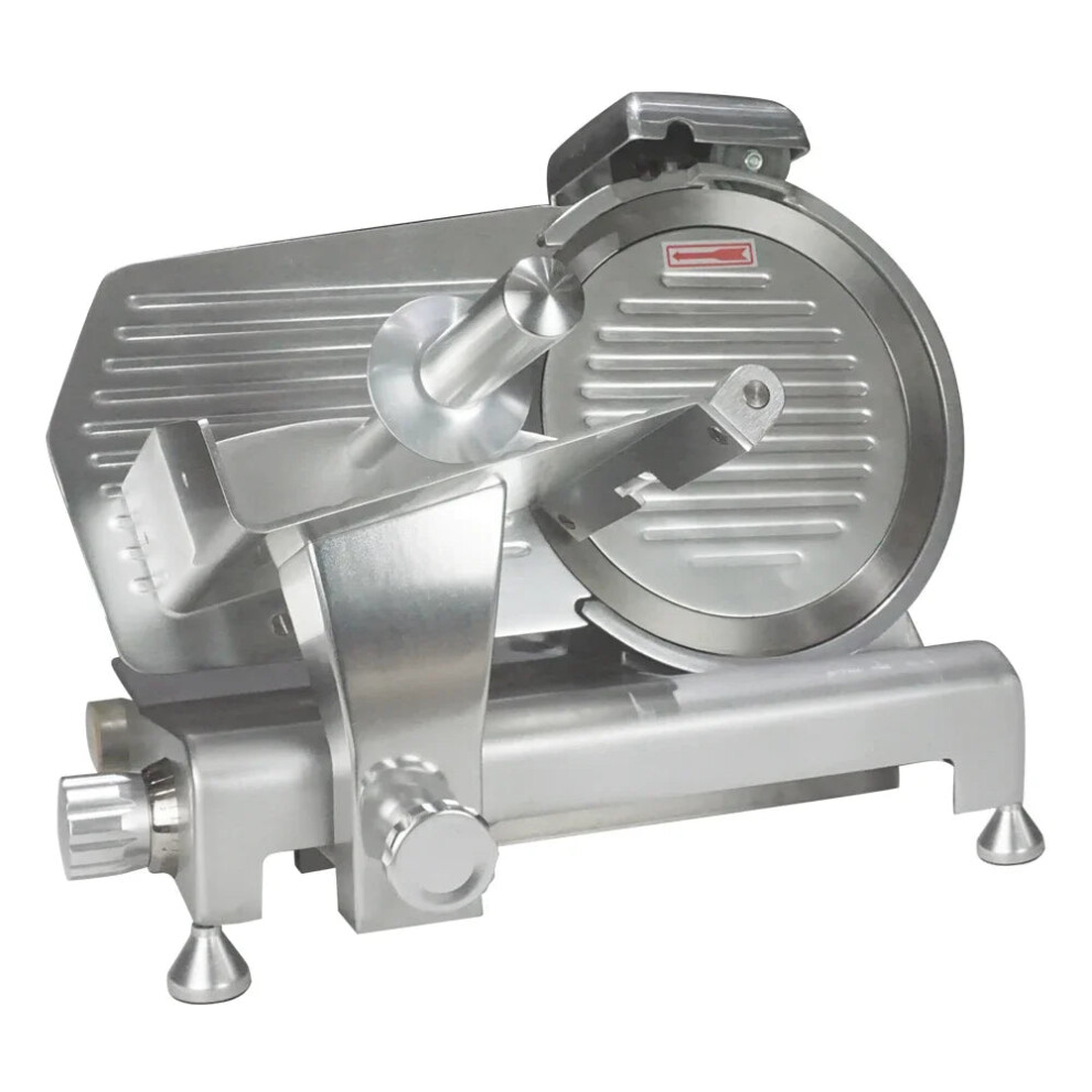 Precision Stainless Steel Vertical Bacon Slicer - Semi-Automatic, 12-20mm Thickness Adjustment