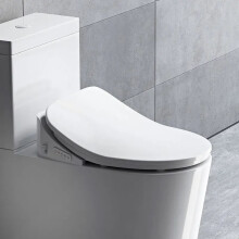 Smart Electric Bidet Toilet Seat with Heated Function, LED Light, and Intelligent Cover