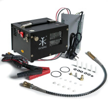 Portable Tuxing 4500 PSI PCP Air Compressor with 12V Car Transformer for Airgun & Diving Tanks