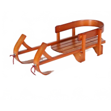 Premium Commercial-Grade Wooden Snow Sled for Promotional Events