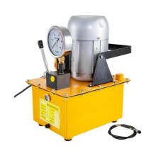 750W Electric Hydraulic Pump with Dual-Action Solenoid & Manual Valve - High-Pressure Oil Station