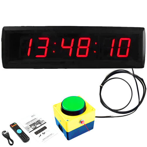 LED Countdown Clock & Stopwatch with Remote Control for School Competitions and Game Timers
