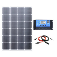 Complete Photovoltaic Kit: 1000W-3000W Solar Panel Generator for Suburban Household Roof - 18V Power Charging Solution