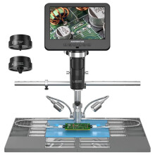 Andonstar AD246SM Plus 2024 Trinocular 2000x UHD 2160P HDMI Digital Microscope for PCB SMD Soldering & Phone Repair