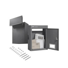 Heavy Duty Steel Through-the-Wall Mailbox with Secure Combination Lock