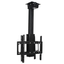 Dual Screen Electric Ceiling TV Lift Mount for 32-70 Inch Displays - Height Adjustable Bracket DD1000
