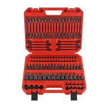 Premium 107-Piece Magnetic Core Impact Hex Screwdriver Bit & Extended Driver Socket Set