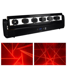 Ultimate 6x500mW RGB Moving Head Laser Projector with DMX 512 Controller - Perfect for Professional Disco, Bar, Wedding, and Club Lighting Effects