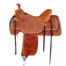 Premium Handmade Leather Racing Saddle - Durable, Comfortable, Designer Western & English Style, Best-Selling