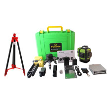 Fukuda 360Â 16-Line 4D Green Beam Rotary Laser Level - Self-Leveling Cross Line Leveler for Indoor & Outdoor Use