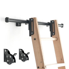 DIYHD 6.1 Meter Telescopic Hook Sliding Ladder Track Kit for Rolling Library Hardware
