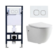 Elegant Ceramic Wall-Hung Toilet: Luxurious, Easy-Cleaning, Multi-Color Options