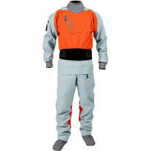 Men's 3-Layer Waterproof Safety Dry Suit with Latex Seals for Kayaking, Boating, and Fishing