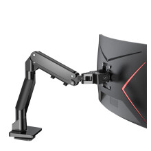 Premium Aluminum Gas Spring Monitor Arm for Samsung Odyssey Neo G9/G7 - Fits 34-49 Inch Curved Displays