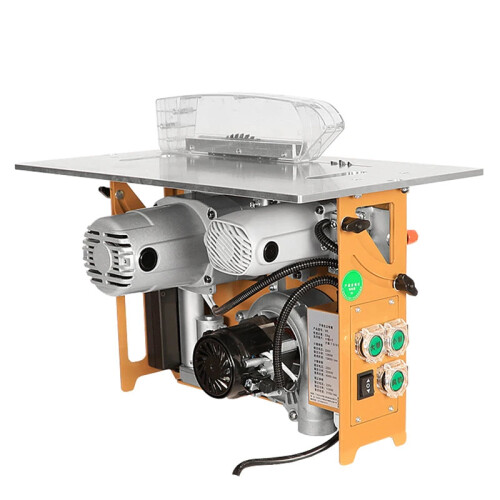 Precision Dust-Free Composite Woodworking Table Saw with Multi-Function Sliding and 45-Degree Miter Capability